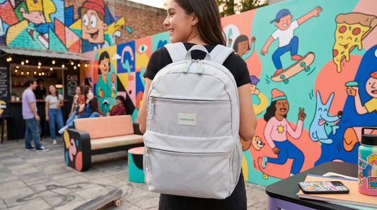 Mochila Chenson Verde Menta Juvenil Diseño Minimalista