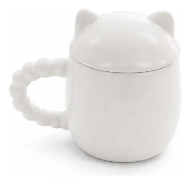 Taza Kawaii Gato Con Lengua Naughty Happy Playful 380 Ml