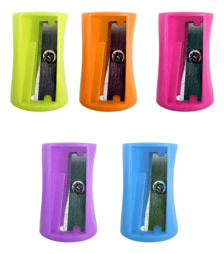 Sacapuntas Indira Colores Sólidos Set Con 50 Piezas
