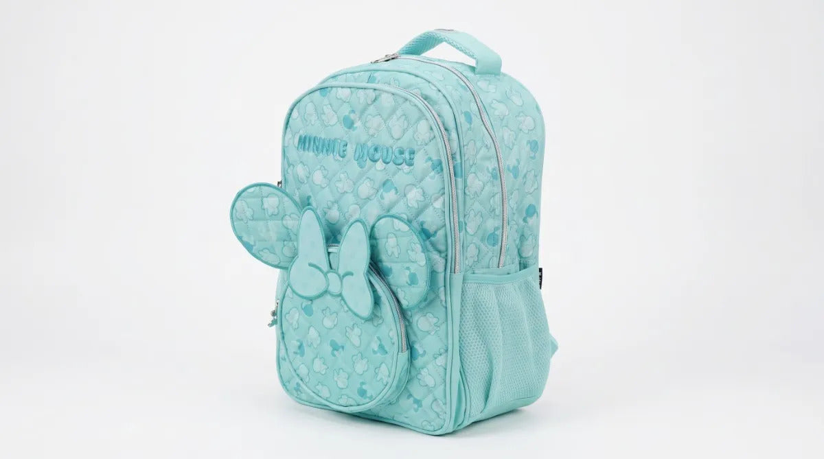 Mochila Primaria Ruz Minnie Mouse Color Azul Turquesa