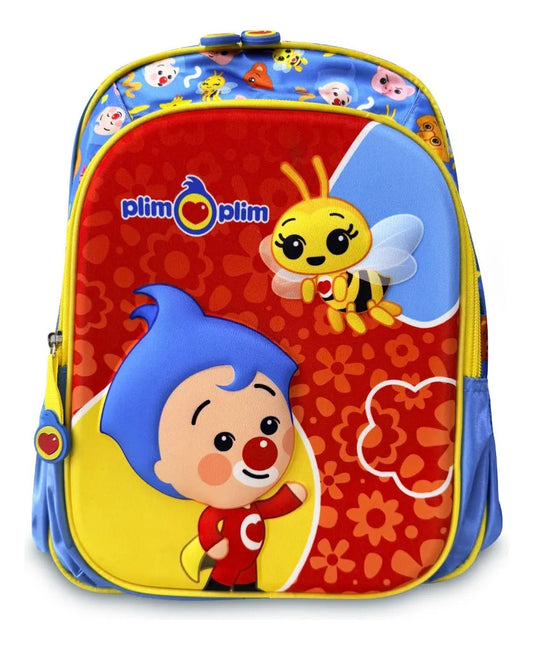 Mochila Kinder American Bags Rojo Plim Plim y Abejita