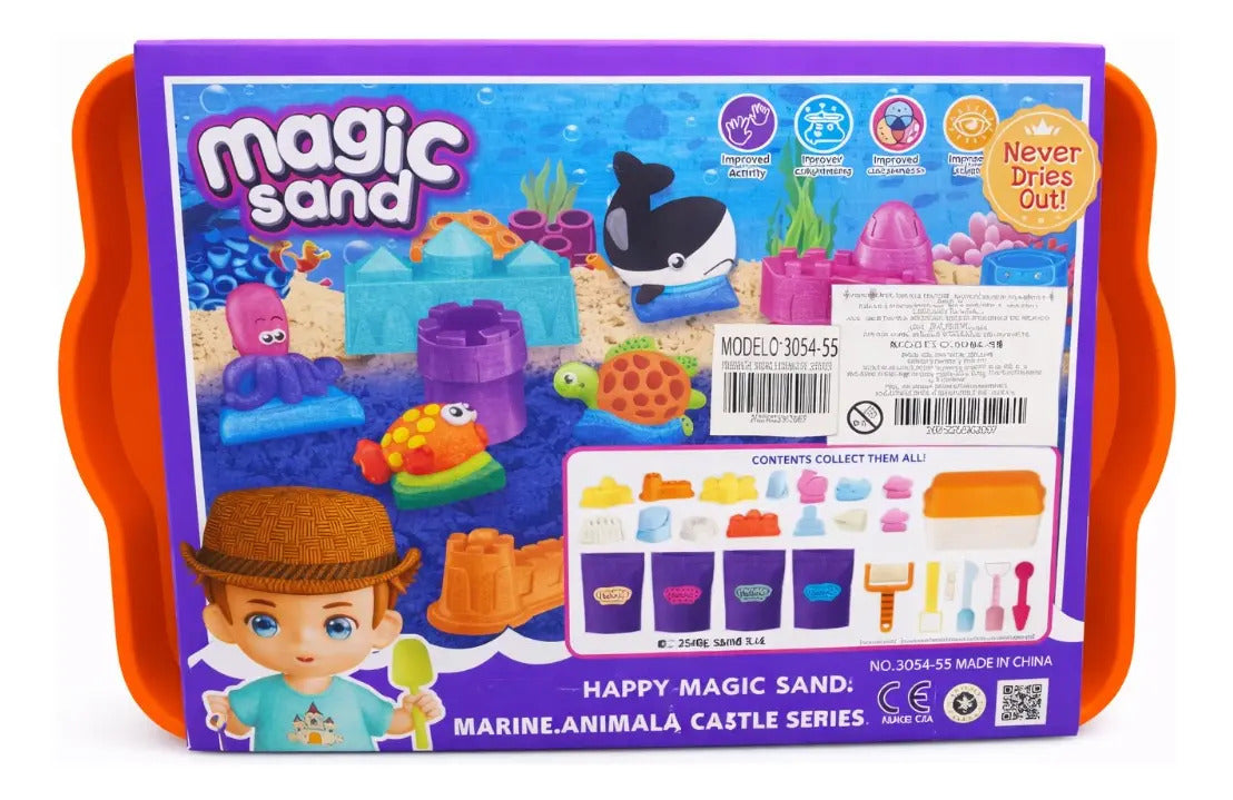 Arena Mágica Candy Toys Animales Marinos Y Castillos