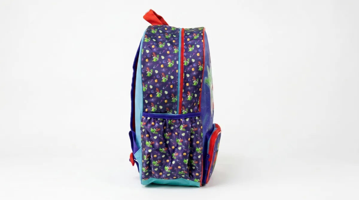 Mochila Primaria Ruz Super Mario Galaxy Con Mario Y Yoshi