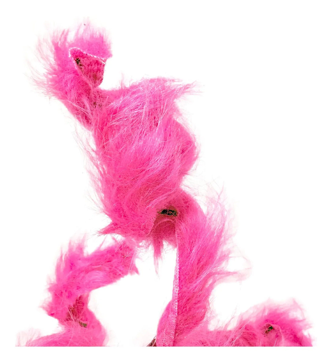 Rama Navideña Lluvia Rosa Chicle con Curlis 68cm