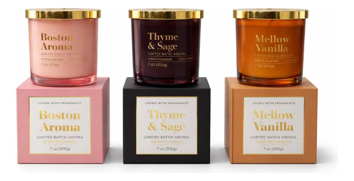 Vela Aromática Living With Fragrance 3 Aromas Diferentes