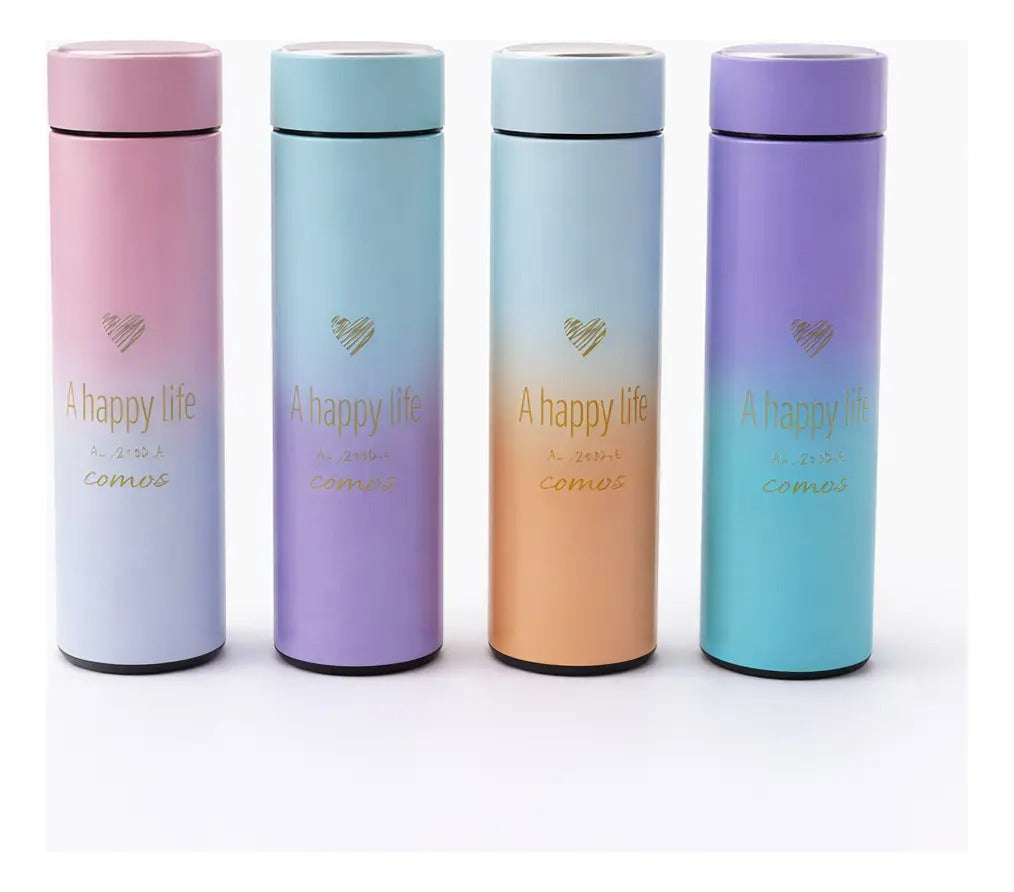 Termo Digital Happy Life 500 Ml Con Indicador De Temperatura