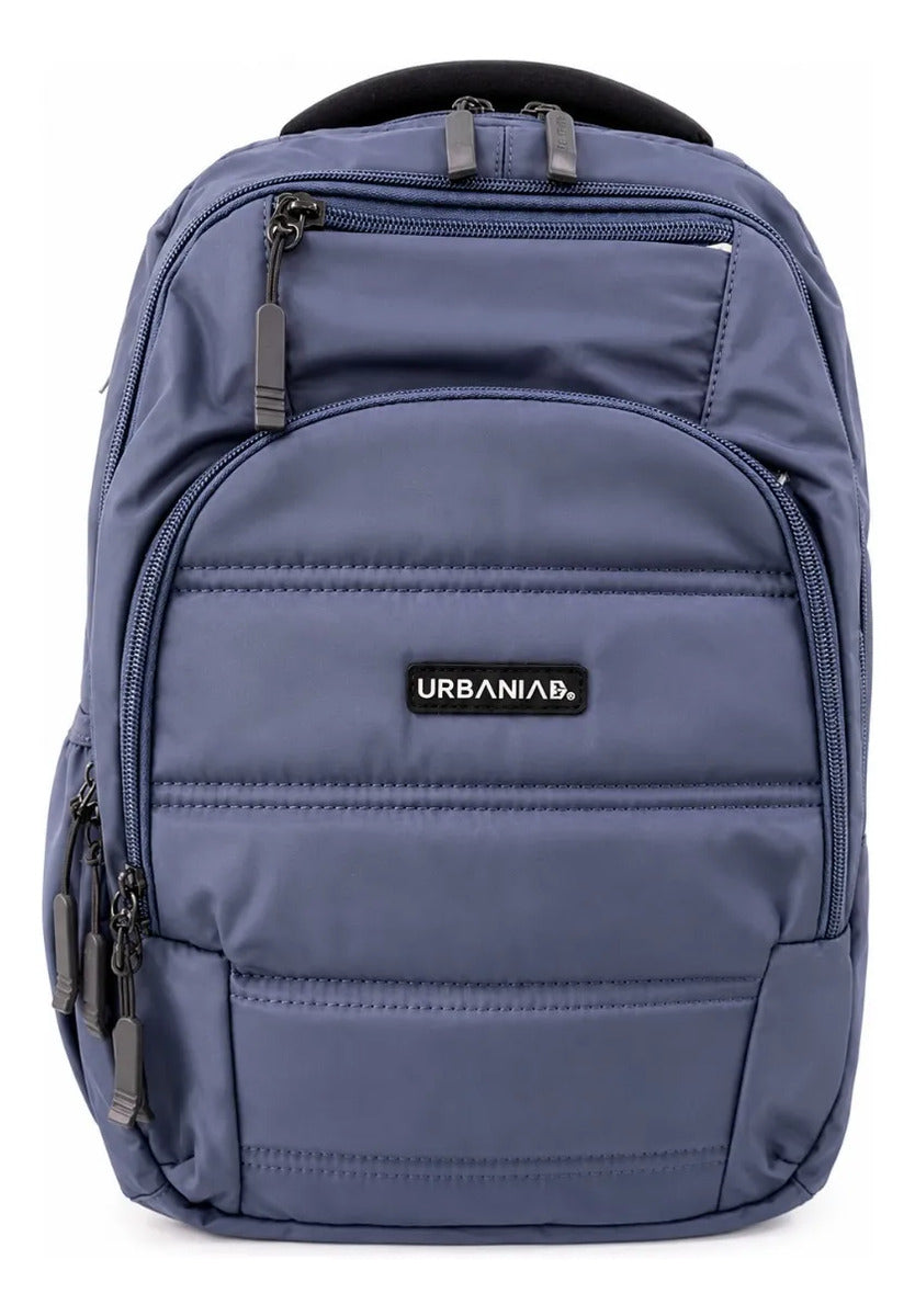 Mochila Fotorama Urbania Azul Gris Escolar Universitaria