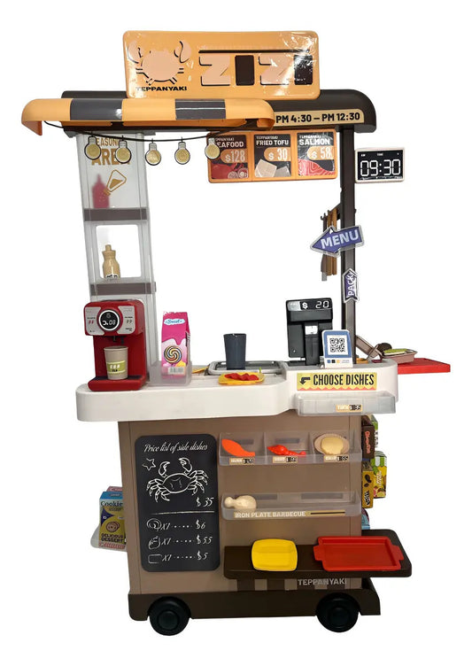 Set De Comida Marca Candy Toys Teppanyaki Grill 83 Piezas