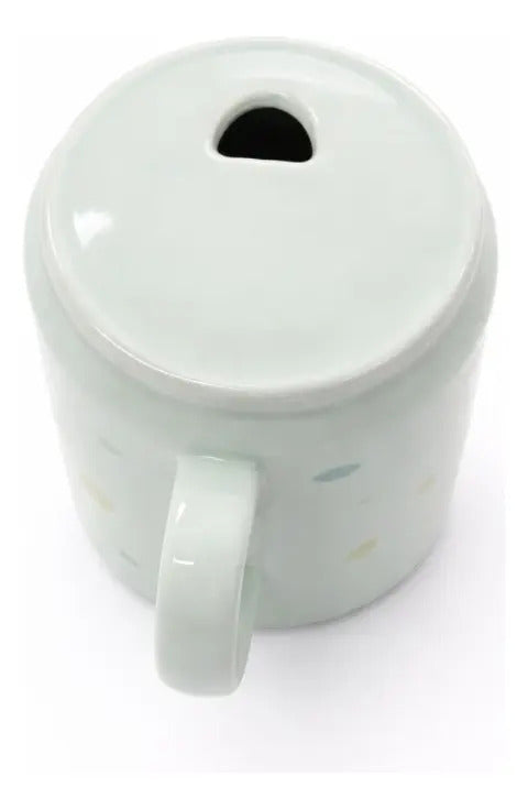Taza Frutal Con Tapa Y Popote De Cristal 400 Ml