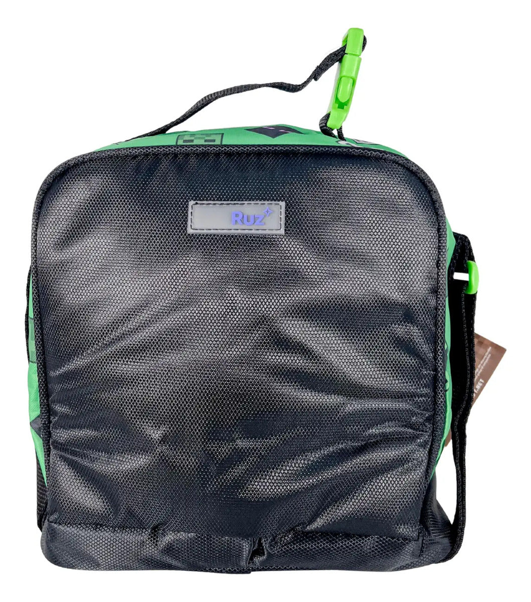Mochila Primaria 3 Piezas Minecraft Aventuras Pixeladas