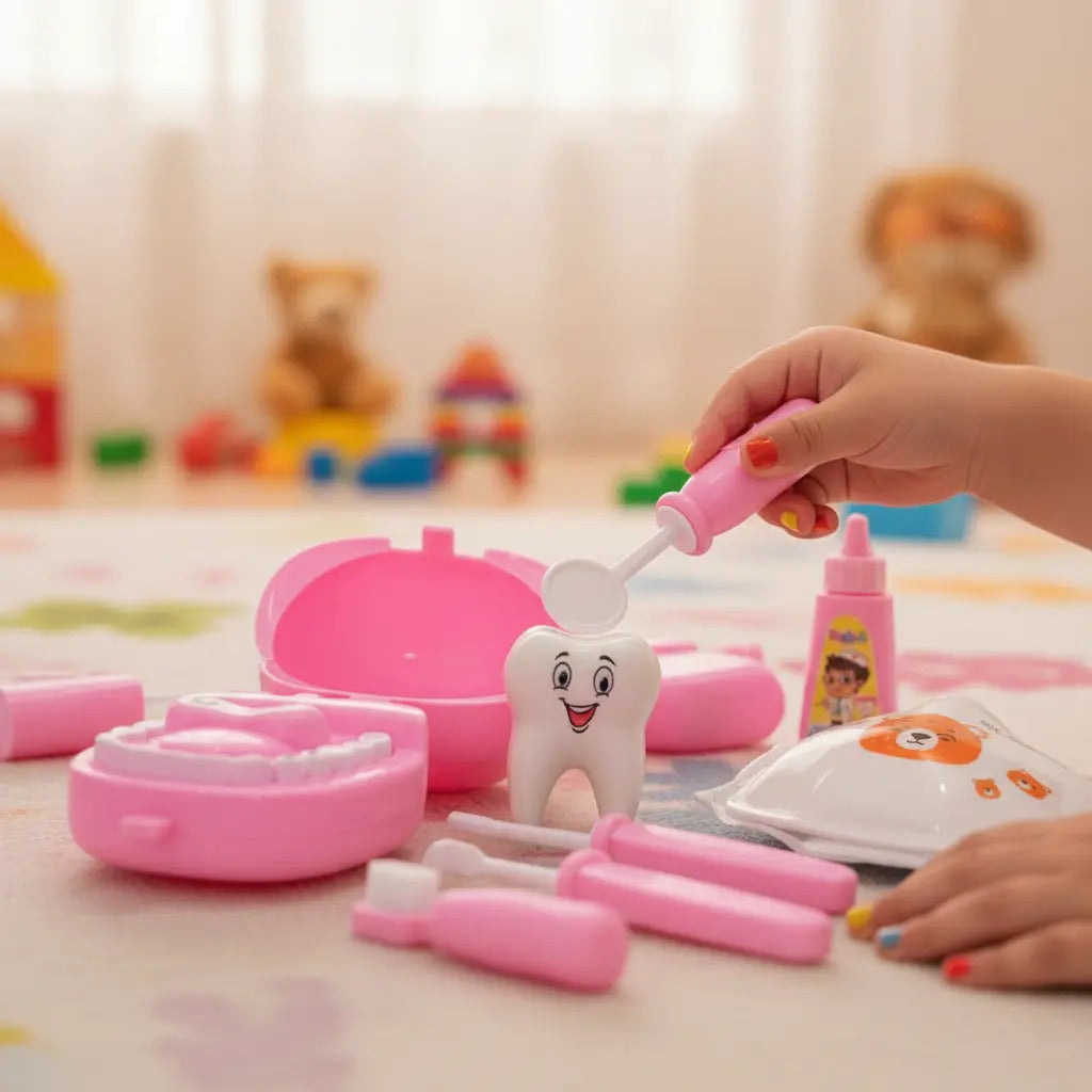Juego De Dentista Para Niños Candy Toys 7 Piezas