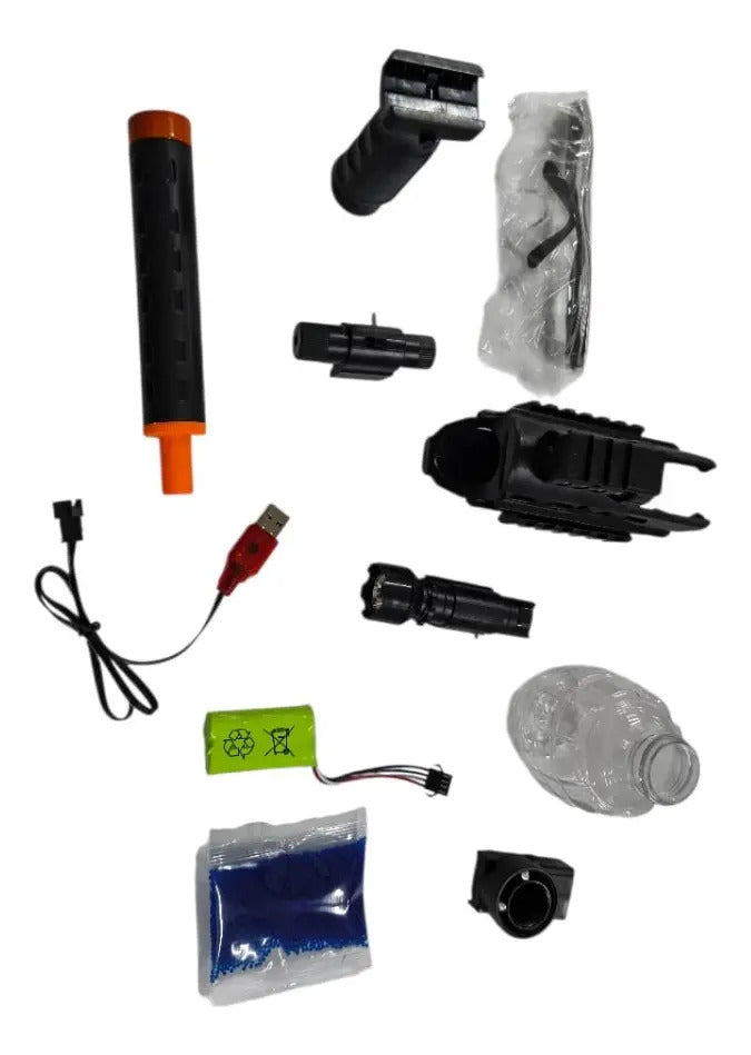 Pistola De Balas De Gel Candy Toys Recargable Con 30,000