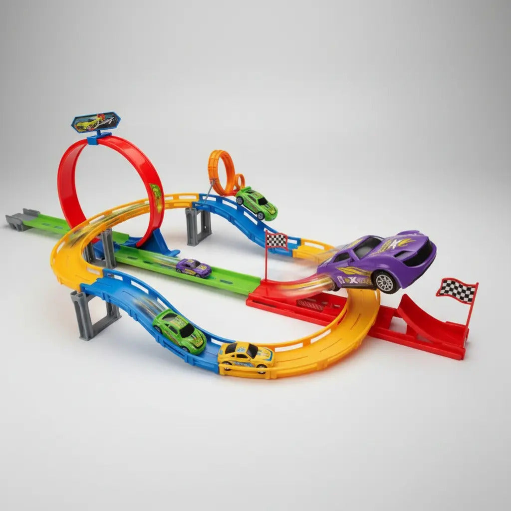Pista Max Racing Track 360 De 24 Piezas Fricción Candy Toys