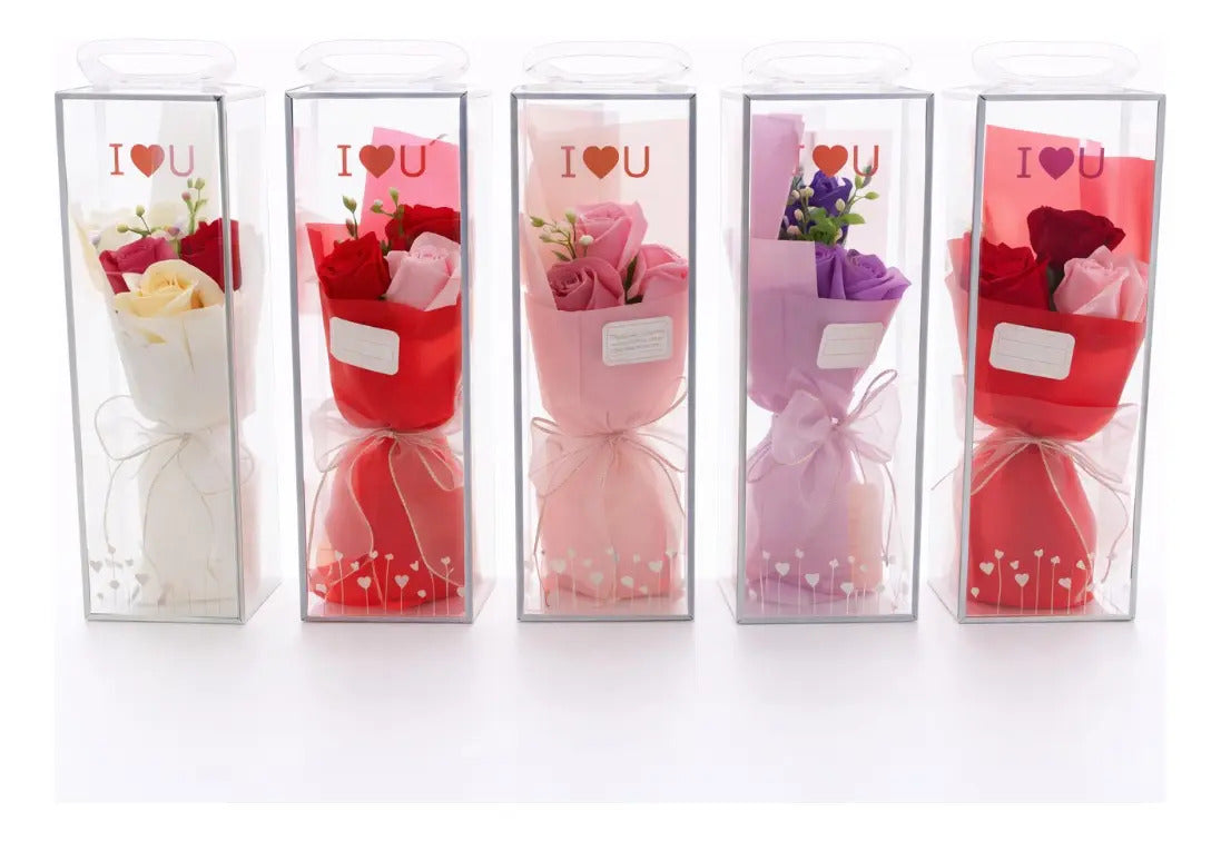 Detalle Romántico Con 3 Rosas Infinitas Surimax