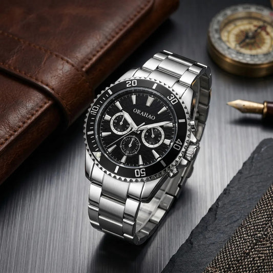 Reloj Orahao Elegante Caballero Disponible En Tres Colores