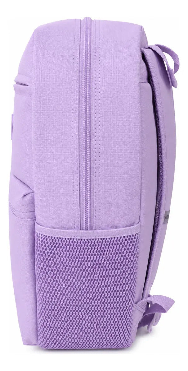 Mochila Chenson Nylon Reforzada Lila 3 Compartimientos