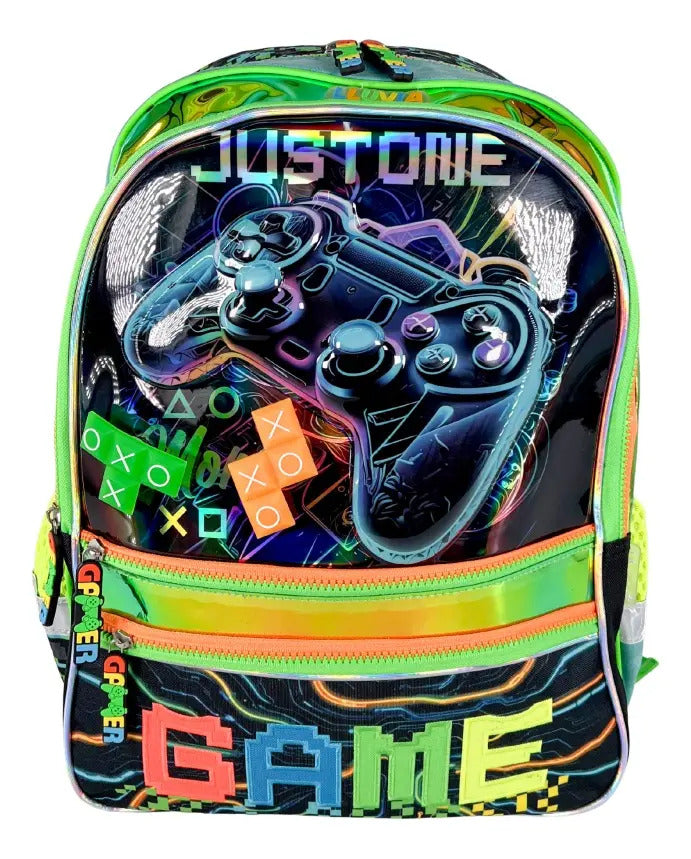 Mochila Marca Lluvia Diseño Game Negro