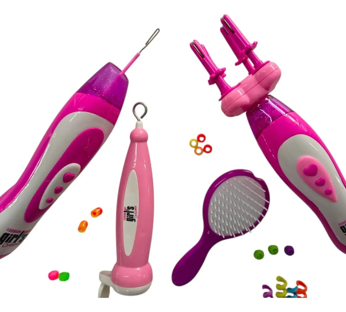 Set 3 En 1 Con Máquina De Estilo Candy Toys