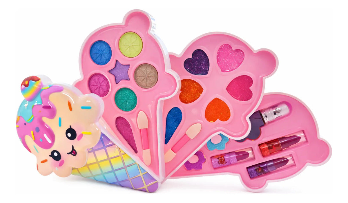 Set De Maquillaje En Estuche Helado 8 Piezas Candy Toys