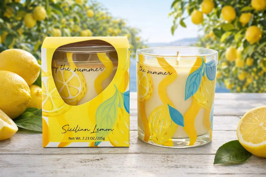 Colección De Velas Aromáticas 4 Aromas Frutales Premium