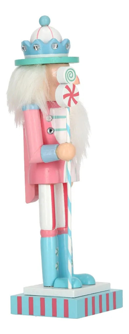 Figura Cascanueces Lluvia Candy Land Colores Pastel 28 Cm