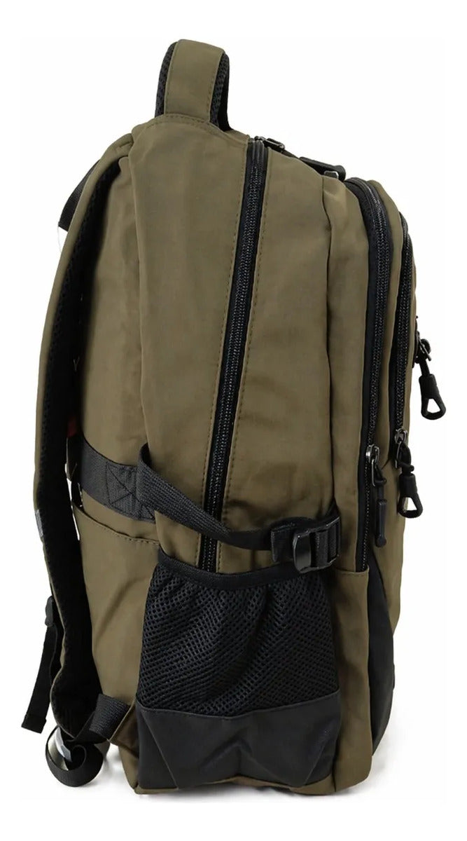 Mochila Lluvia Verde Olivo Premium Gran Capacidad Laptop
