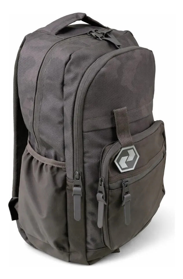 Mochila Juvenil Lluvia Gris Camuflaje Amplia Y Cómoda