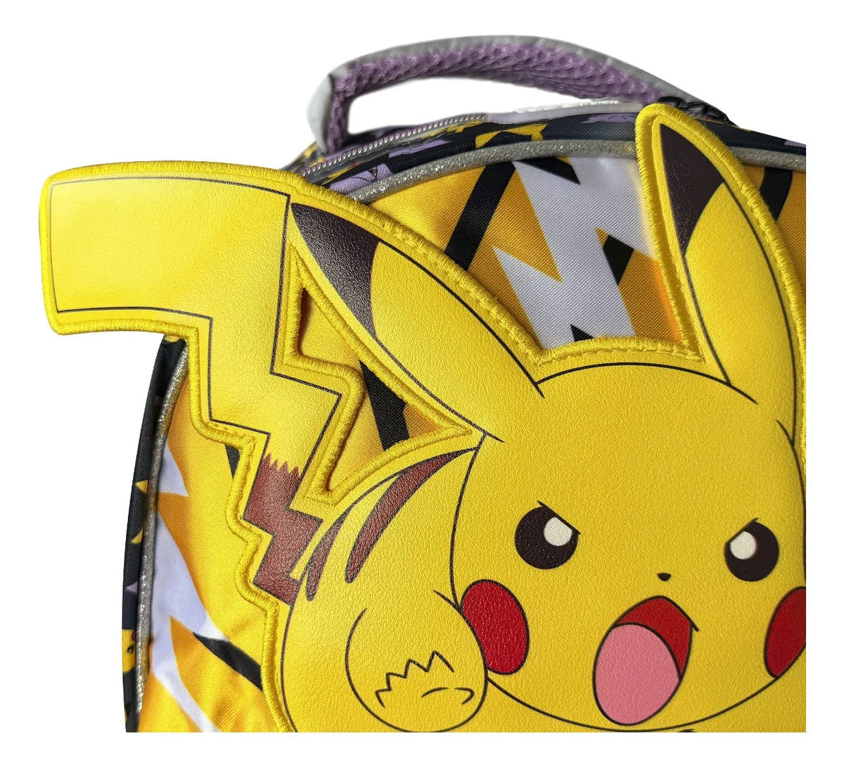 Mochila Escolar Yadatex Morado Pokémon Pikachu y Mewtwo