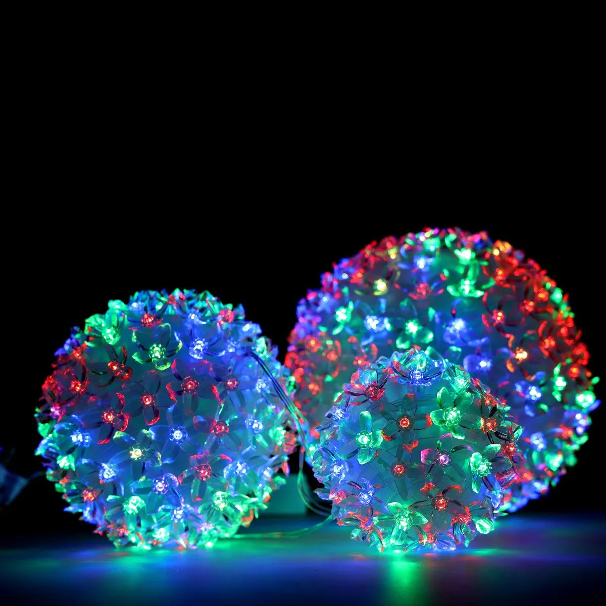 Set 3 Esferas Navideñas JL 300 Luces Led Bicolor Mágicas