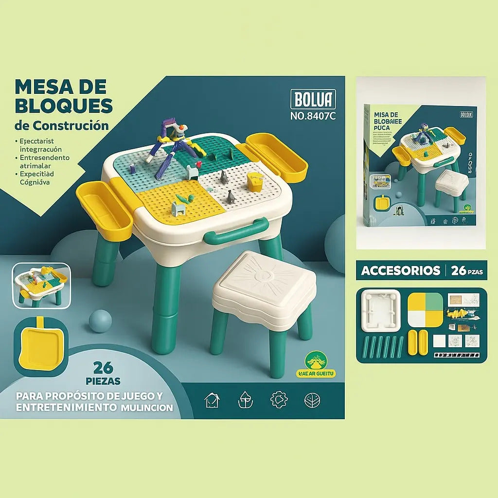 Juguete Mesa Multifuncional Armable Candy Toys