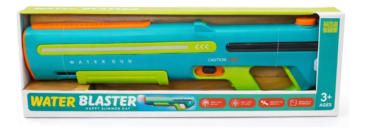 Pistola De Agua Eléctrica Recargable Con Luces Largo Alcance