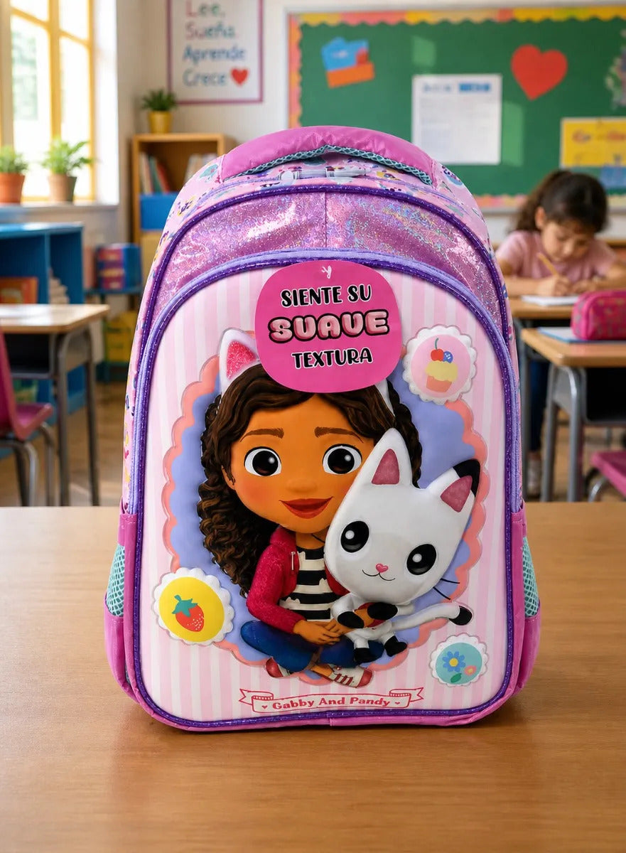 Mochila Escolar Gabby Dollhouse Suave Al Tacto Fotorama