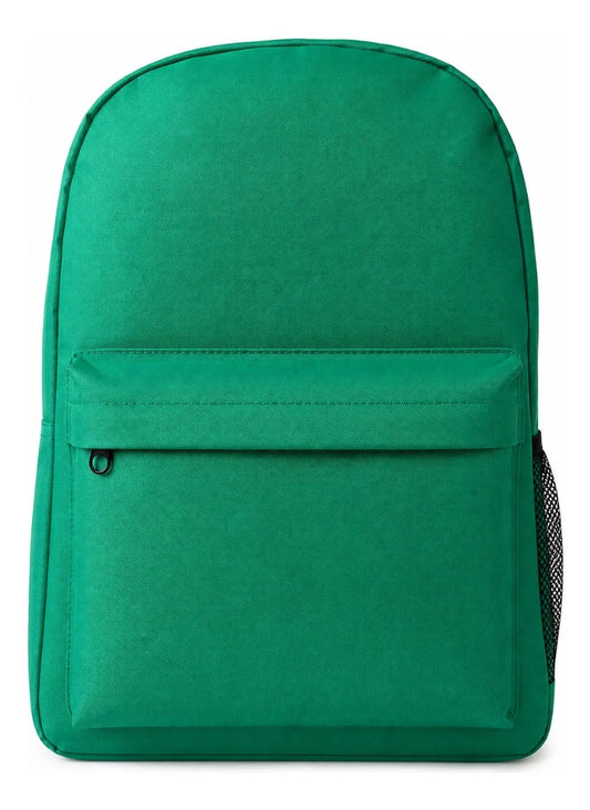 Mochila Juvenil Lluvia Verde Lisa de Nylon para Personalizar