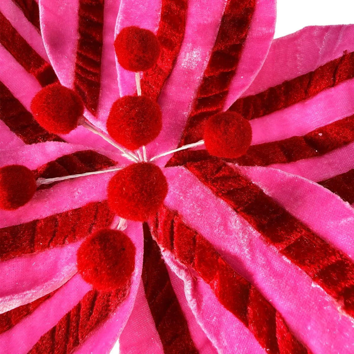 Nochebuena Lluvia Rosa con Rojo Candy Land