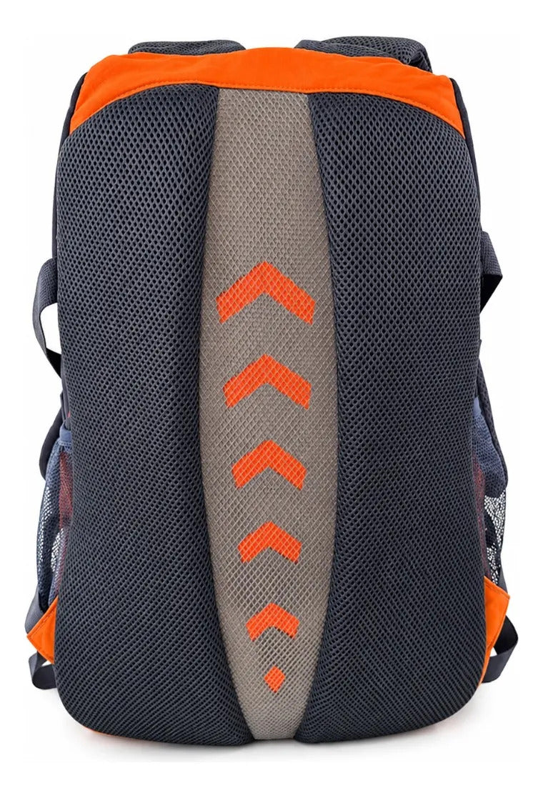 Mochila Juvenil Lluvia Azul Marino Y Naranja Moderna
