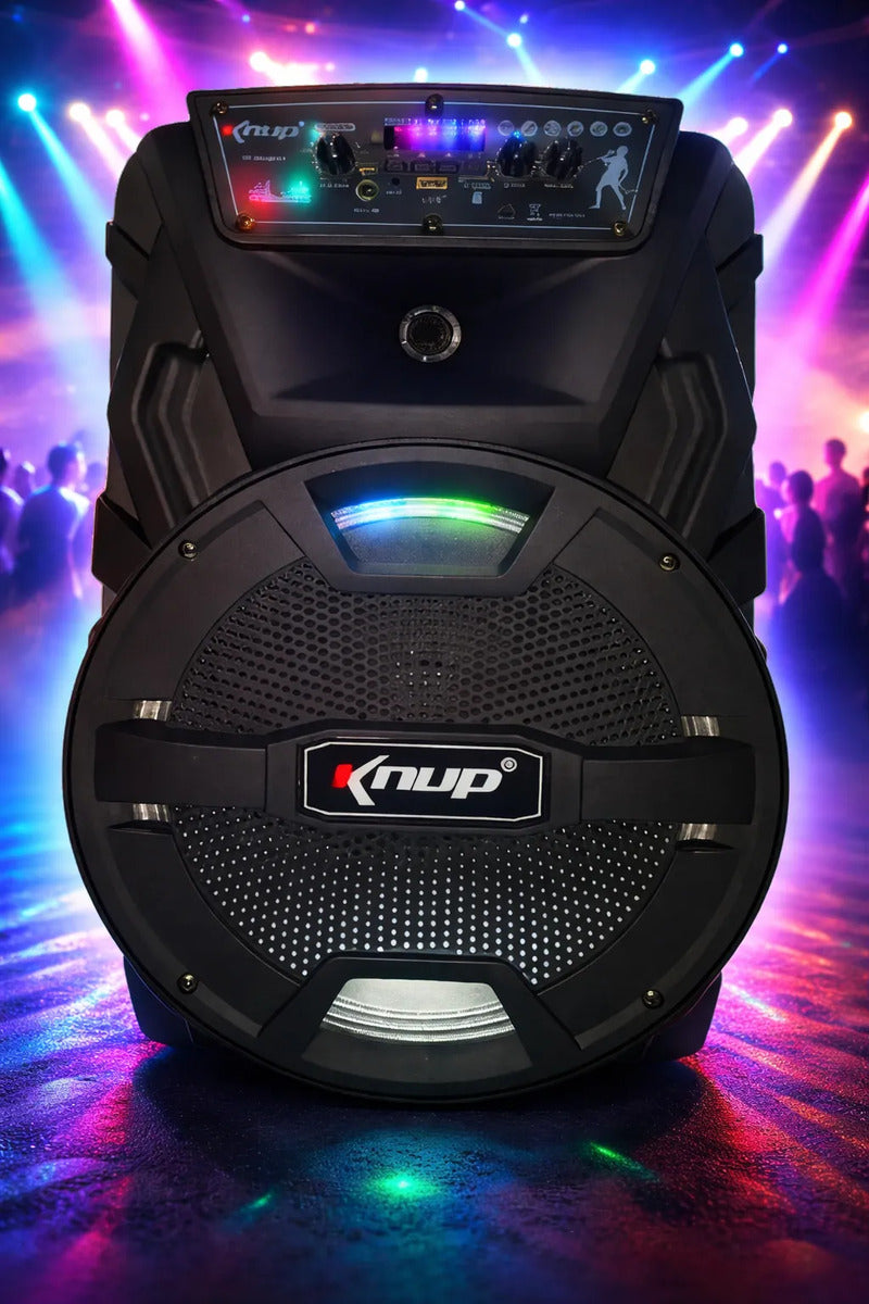 Bocina Amplificada Knup Recargable Bluetooth Radio Fm