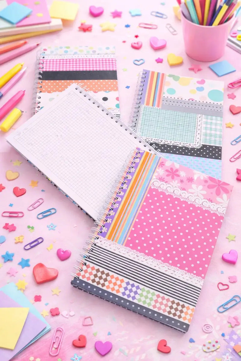 Libretas 3 Piezas Diseños Patchwork Cuadro Chico Surimax