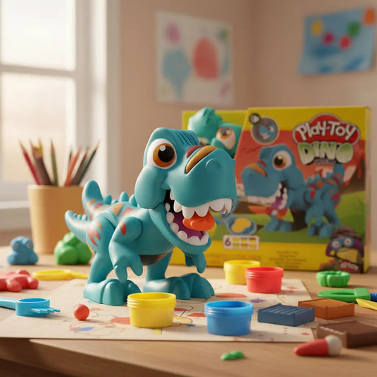 Set De Plastilina Dinosaurio Interactivo Con 6 Plastilinas
