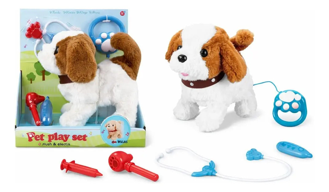 Perrito Interactivo Candy Toys Con 5 Accesorios Veterinarios