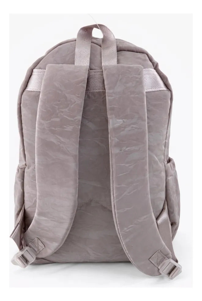 Mochila Lluviajuvenil Rosa Marmoleada Práctica Con 3 Compartimento