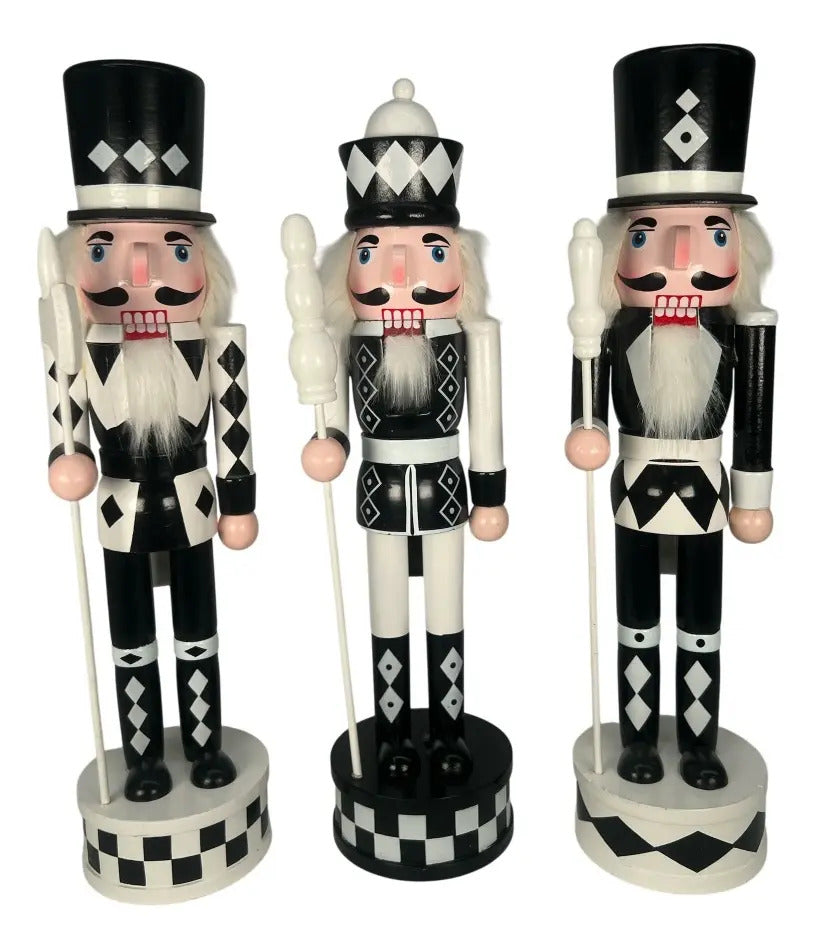 Cascanueces Decorativo Navidad Lluvia 30 Cm Muñeco Navidad