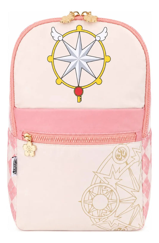 Mochila Escolar American Bags Sakura Card Captor Rosa Salmón