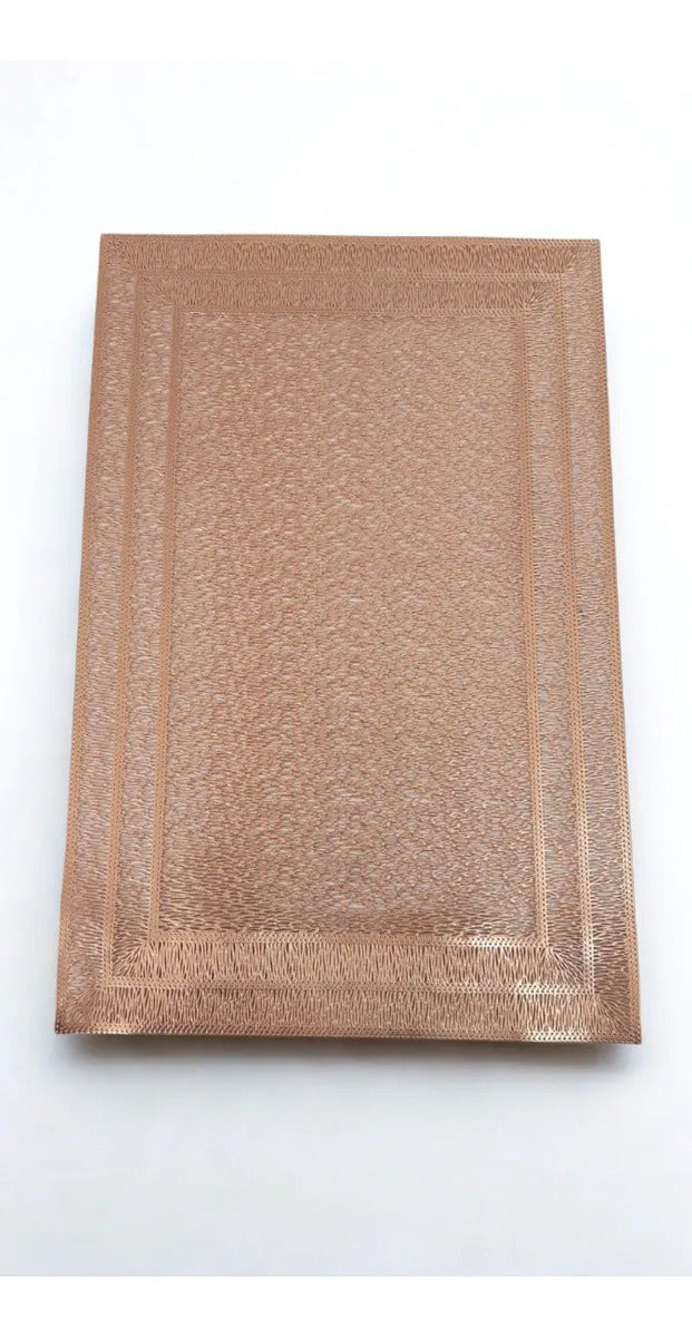 Mantel Individual Craquelado Para Mesa 6 Piezas 3 Colores