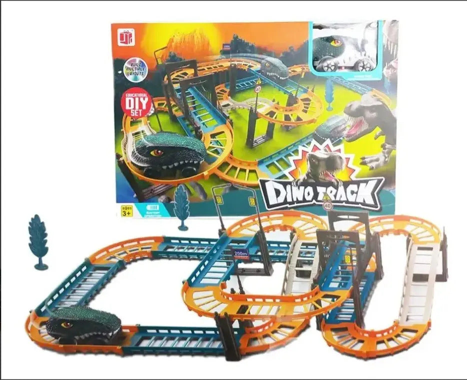 Pista Dino Track De 87 Piezas Con Carro A Pila Aa Candy Toys