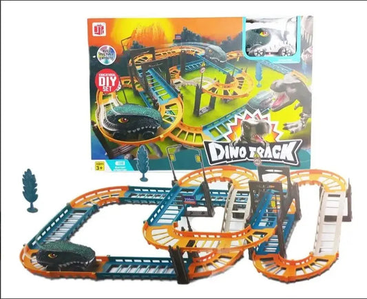 Pista Dino Track De 87 Piezas Con Carro A Pila Aa Candy Toys