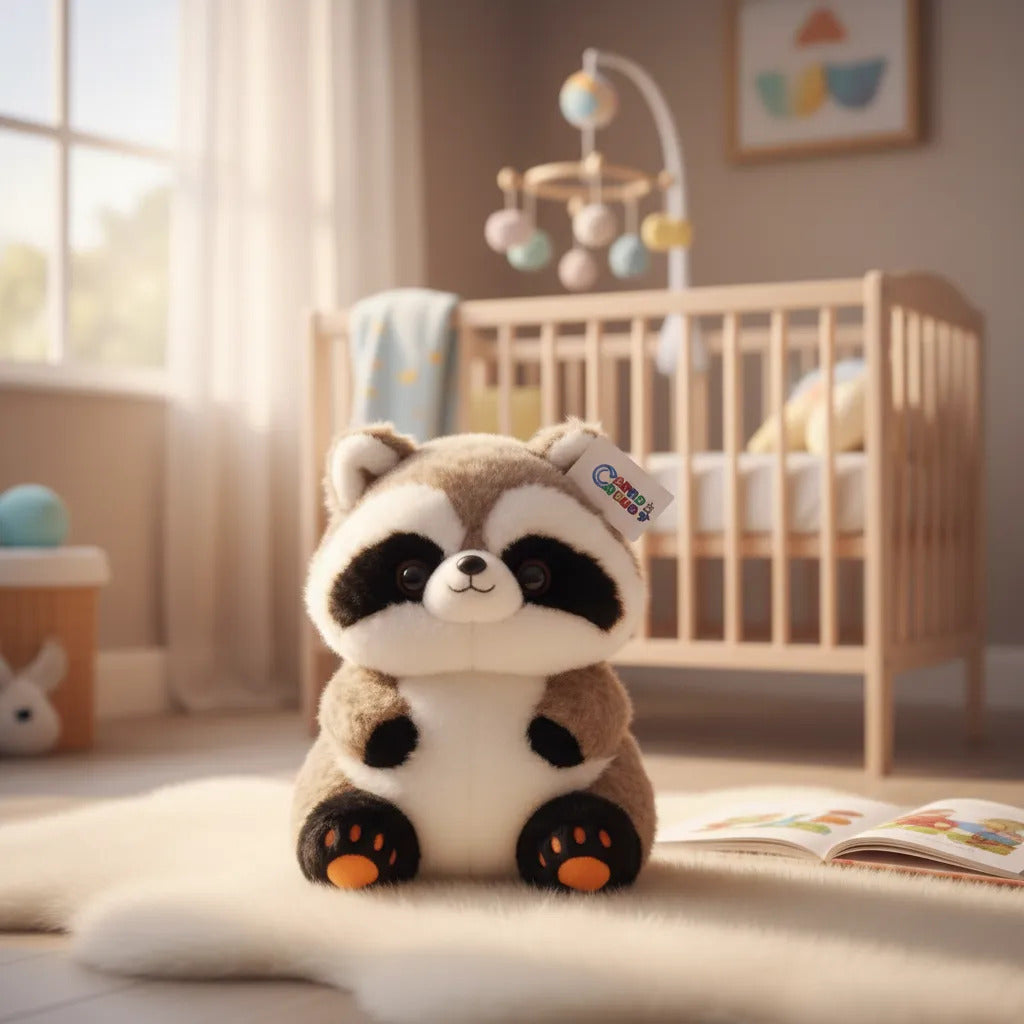 Peluche De Mapache Tierno Mediano 32×29×22 Cm Candy Toys