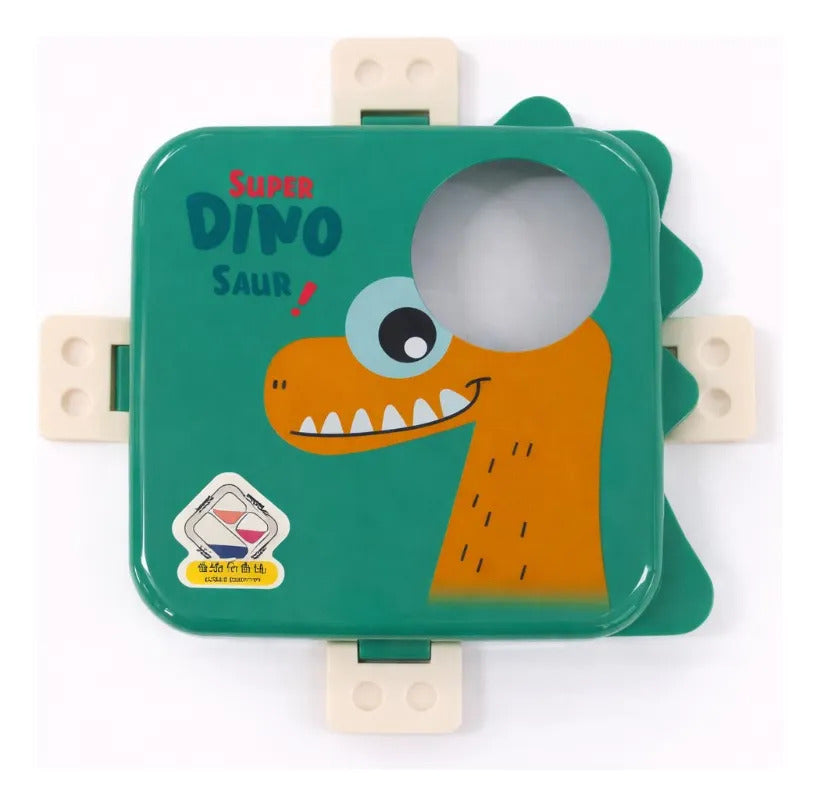 Tupper Lunch Box Dinosaurio 3 Compartimentos 850 Ml