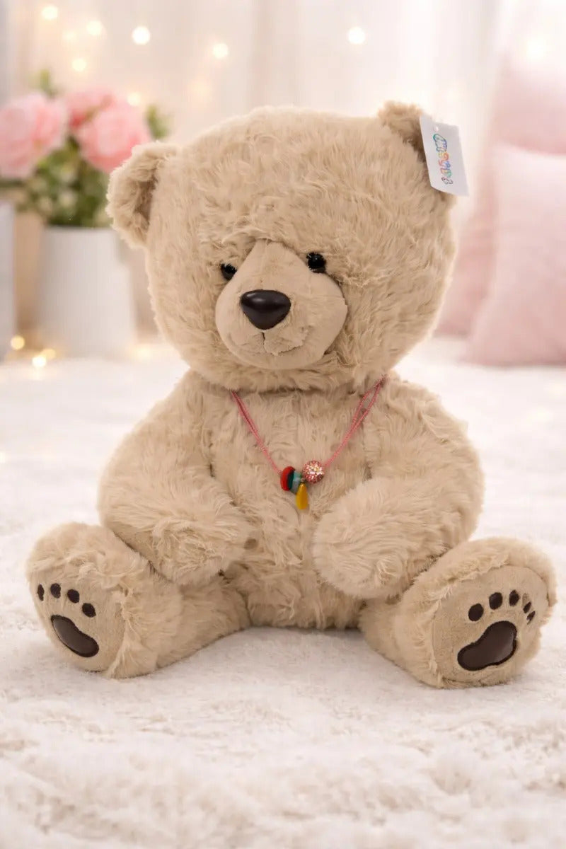 Peluche Clásico Oso De 41x34x36 Cm Dos Colores Candy Toys