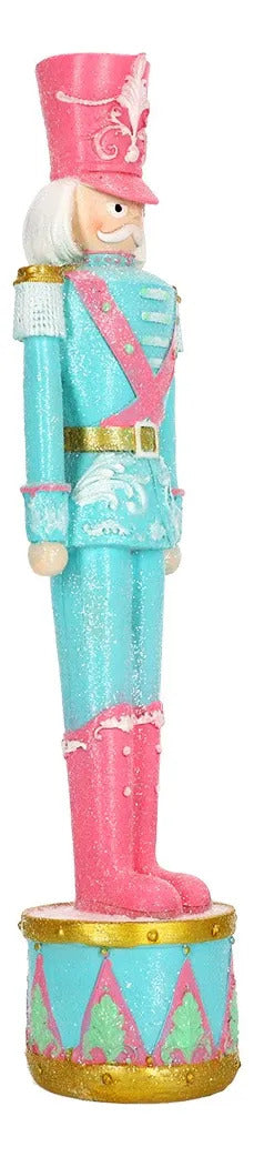 Cascanueces Lluvia Rosa Chicle Escarchado 45 cm
