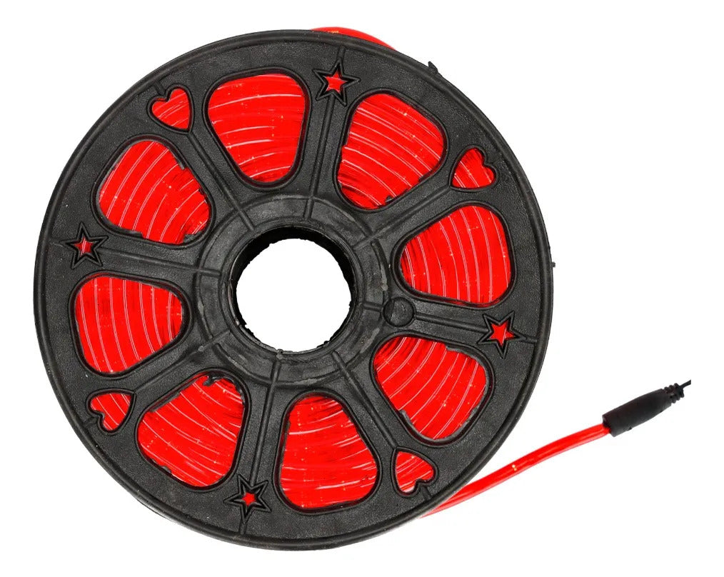 Manguera Navideña Led Lluvia Roja 100 Metros